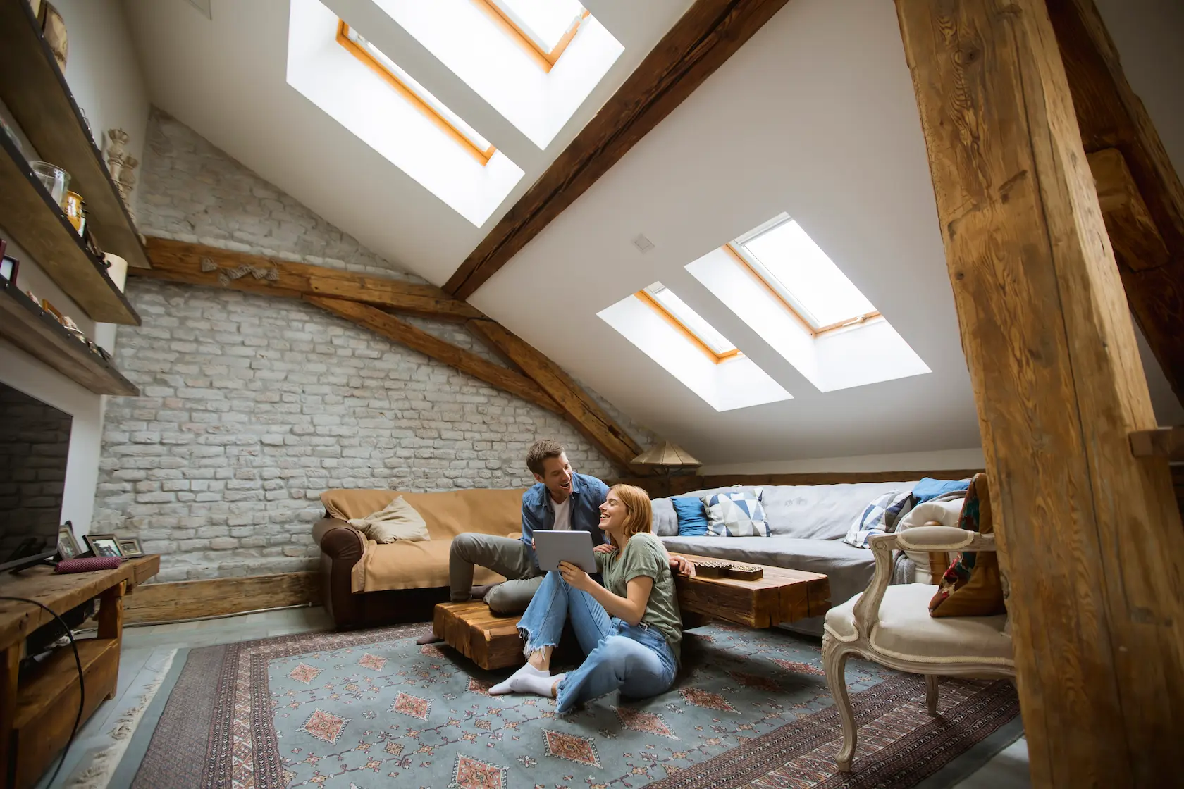 Modern family living space loft conversion